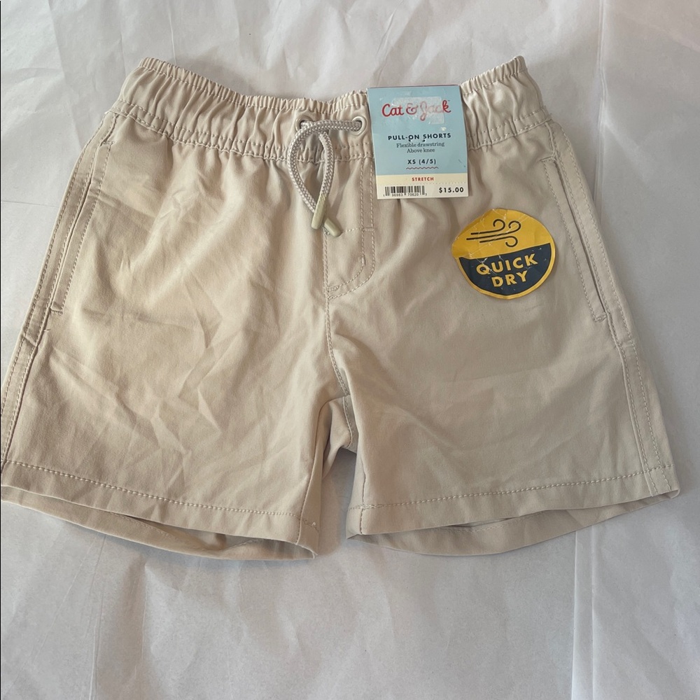 Cat & Jack Beige Pull-On Shorts